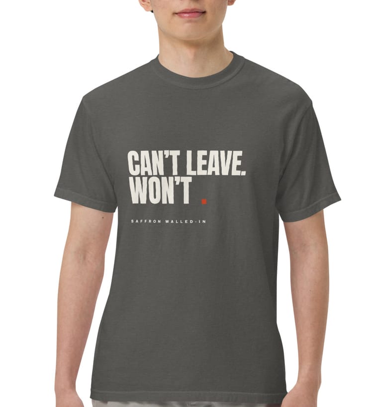 WON'T tee in pepper, worn